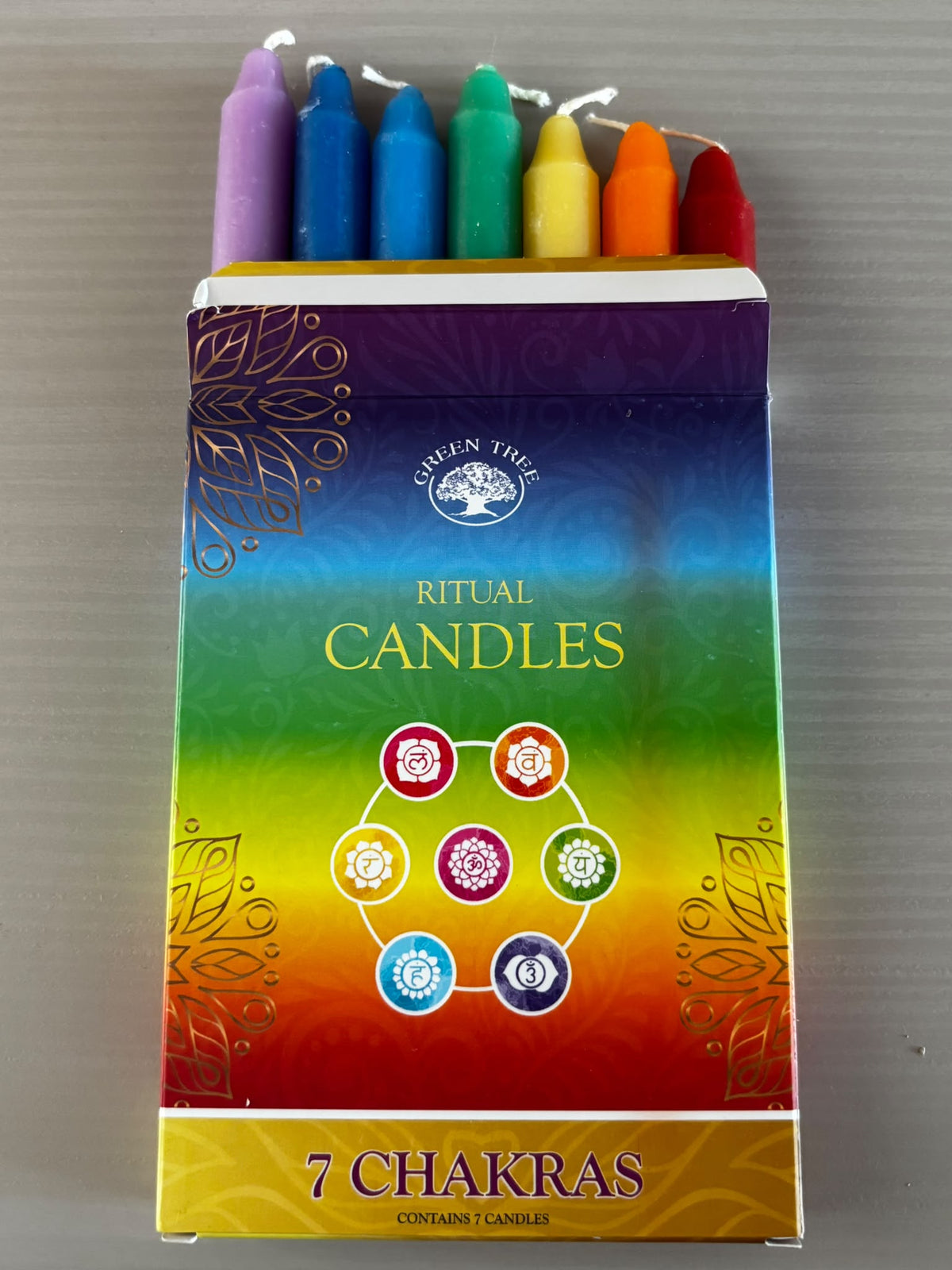 7 Chakra Candle Set: Seven Colors for Balance, Meditation & Intention