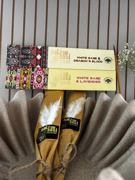 Incense Smudge Sticks: White Sage & Dragon's Blood